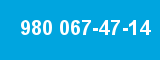 980 067-47-14 980 067-47-14